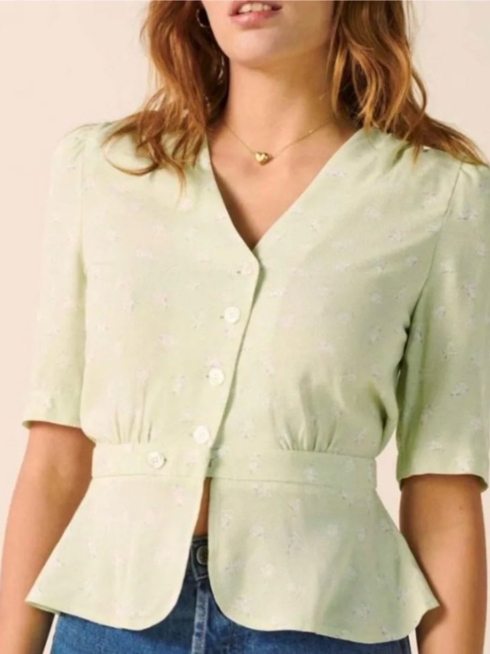 Rouje Carlota blouse top size 38 EU 4 US